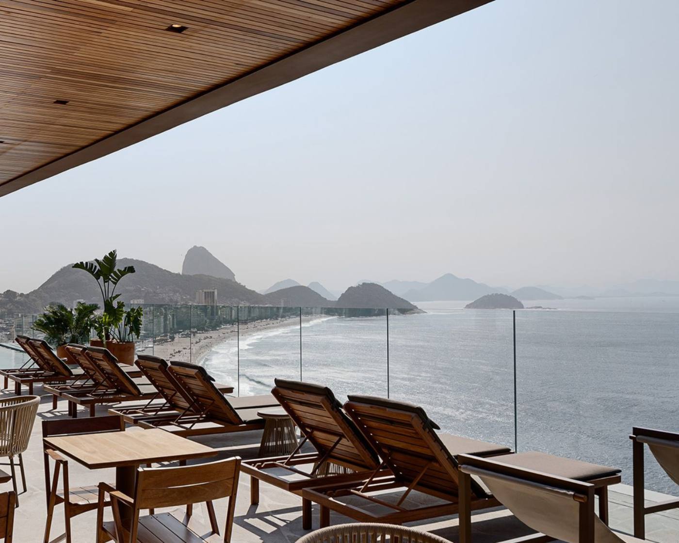 Terraza del Othon Palace con vista a Copacabana